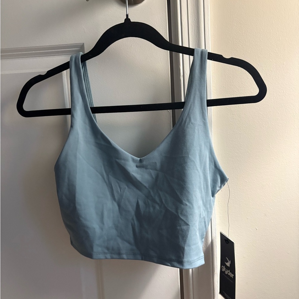Women's Blue Crop Top